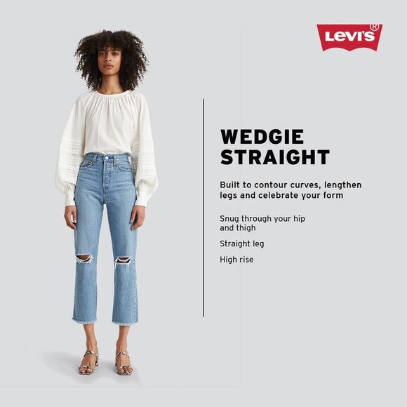 Open Box - Levi's -  Women's High-Rise Wedgie Straigh Max Effort - Picture 4 of 4